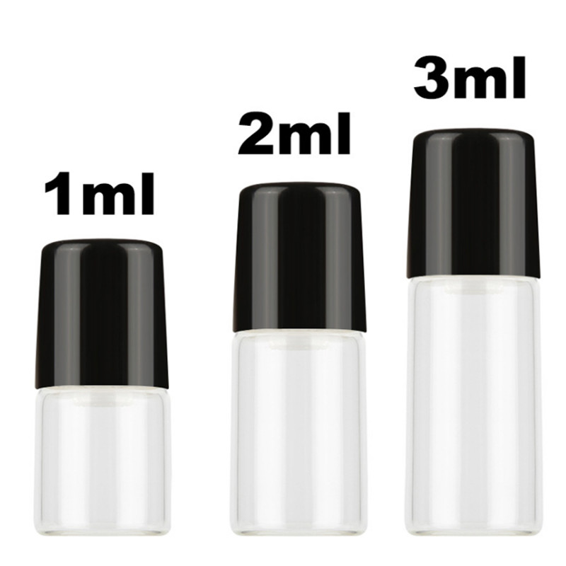 2ml 3ml 5ml mini glass roll on bottle