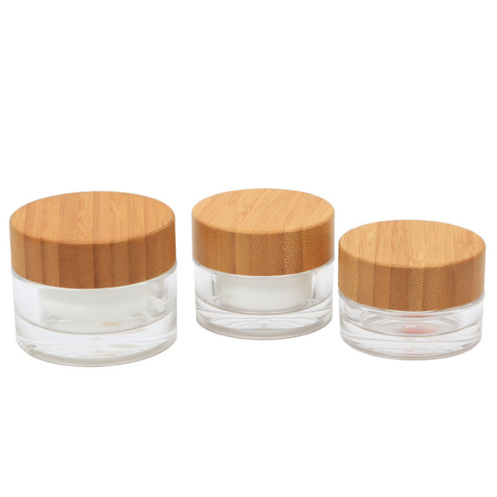 Acrylic jar with bamboo cap