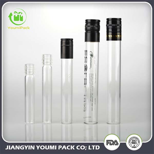 Glass test-tube for wine packaging 50ml, 100ml